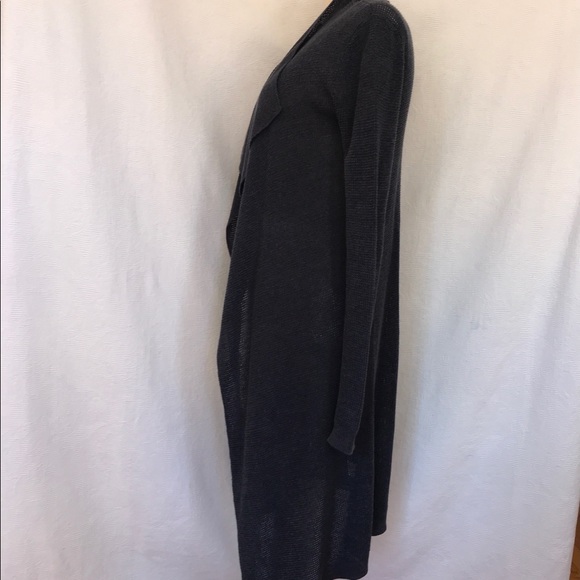 Line the label S linen/rayon navy cardigan EUC - Picture 5 of 8